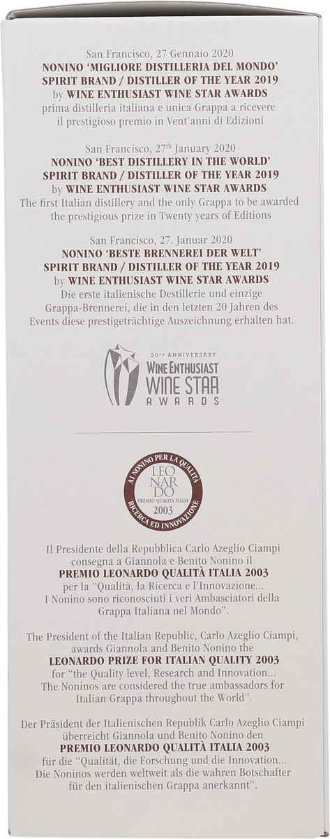 Nonino il Moscato Grappa 41% vol. Grappa Monovitigno, 0,7 l