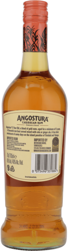 ANGOSTURA Gold Rum 5 Jahre 40% vol. From Trinidad & Tobago 0,7 l