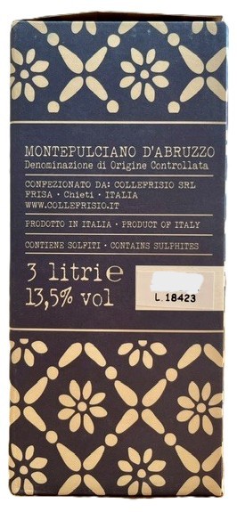 Collefrisio Montepulciano D’Abruzzo DOC Italien Bag in Box 3 l
