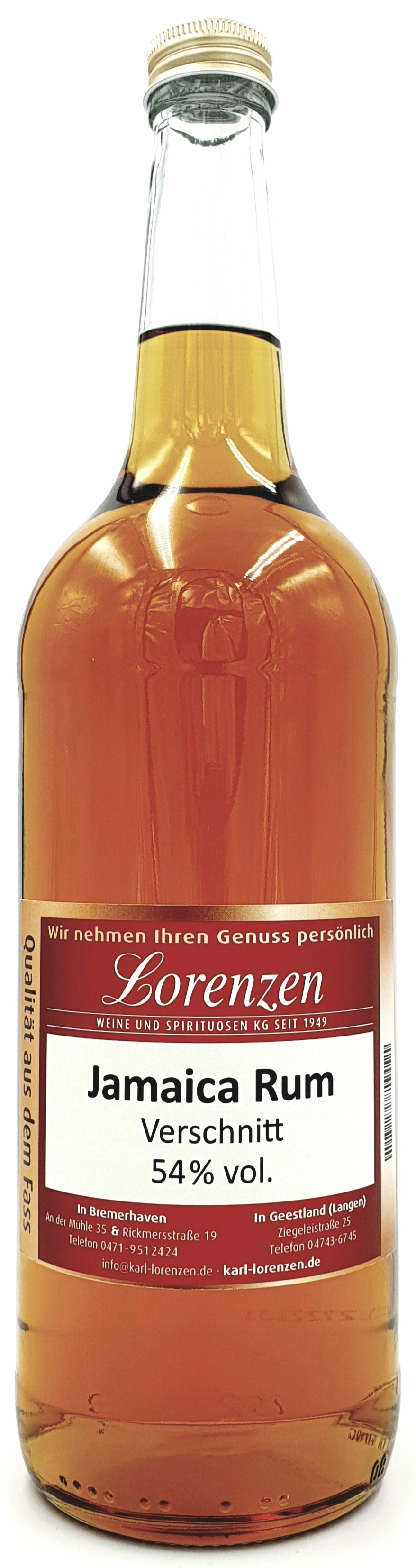 Jamaica Rum Verschnitt 54% vol. lose vom Fass