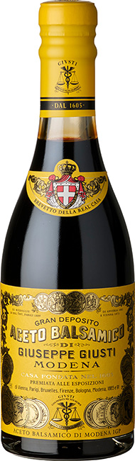 Giusti Aceto Balsamico 4 Medaglie d'oro 15 Jahre IGP Modena Italien 250 ml