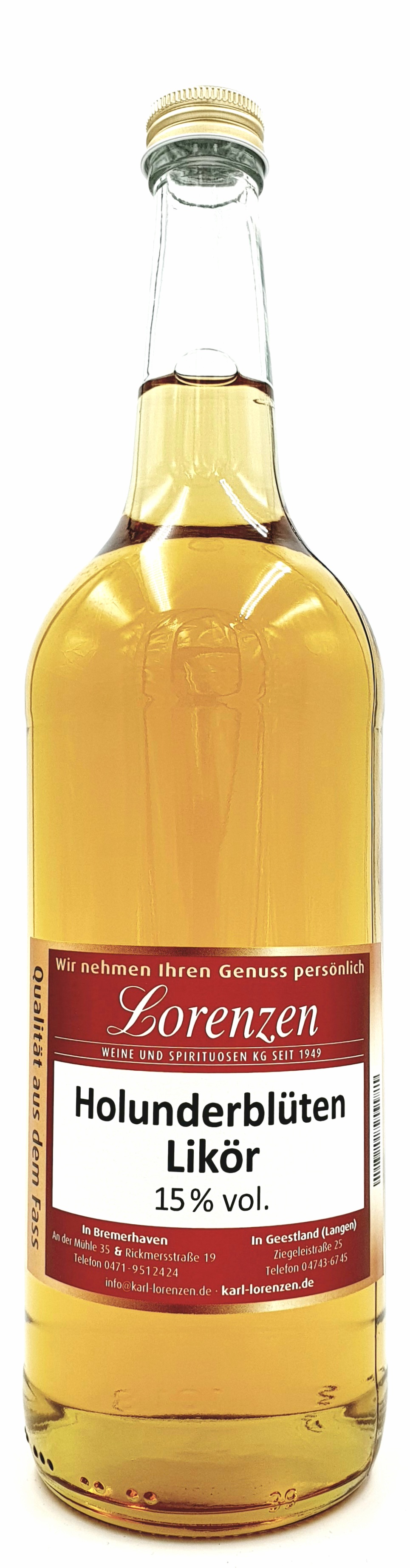 Holunderblüten Likör 15% vol. Lose vom Fass