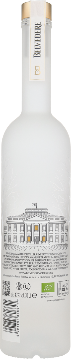 Belvedere Vodka Organic 40% vol. Polen BIO 0,7 l