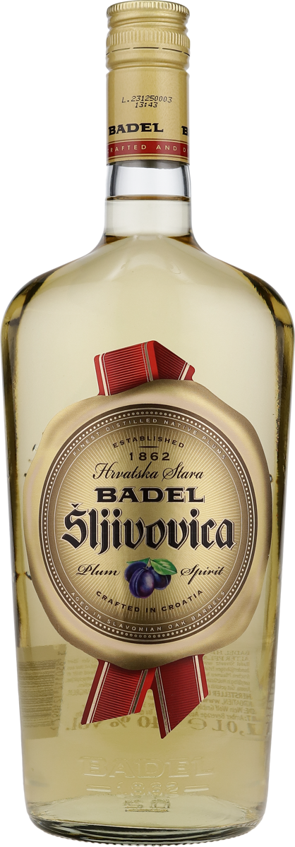 Badel Sljivovica 40% vol. Alter Pflaumenbrand 1,0 l