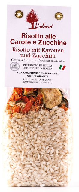 L' Olmo Risotto alle Carote e Zucchine Risotto mit Karotten und Zucchini Piemont Italien 300 g