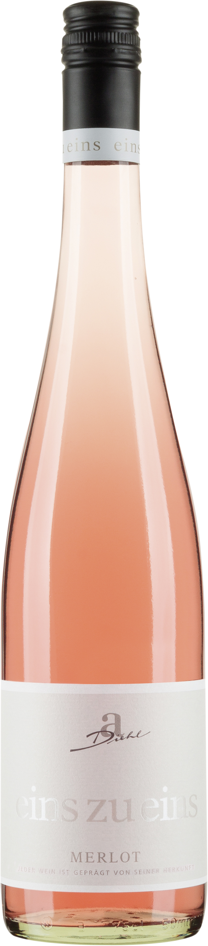 Weingut Diehl "eins zu eins" Merlot Rosé feinherb Pfalz 0,75 l