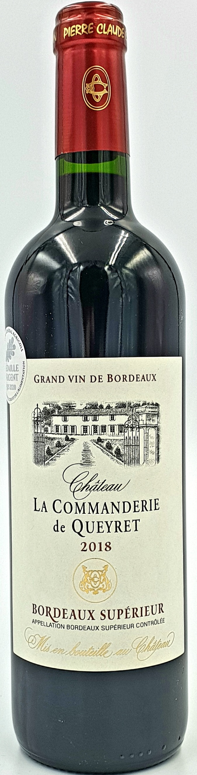 Château La Commanderie de Queyret Bordeaux Supérieur Rouge AOP Frankreich 0,75 l