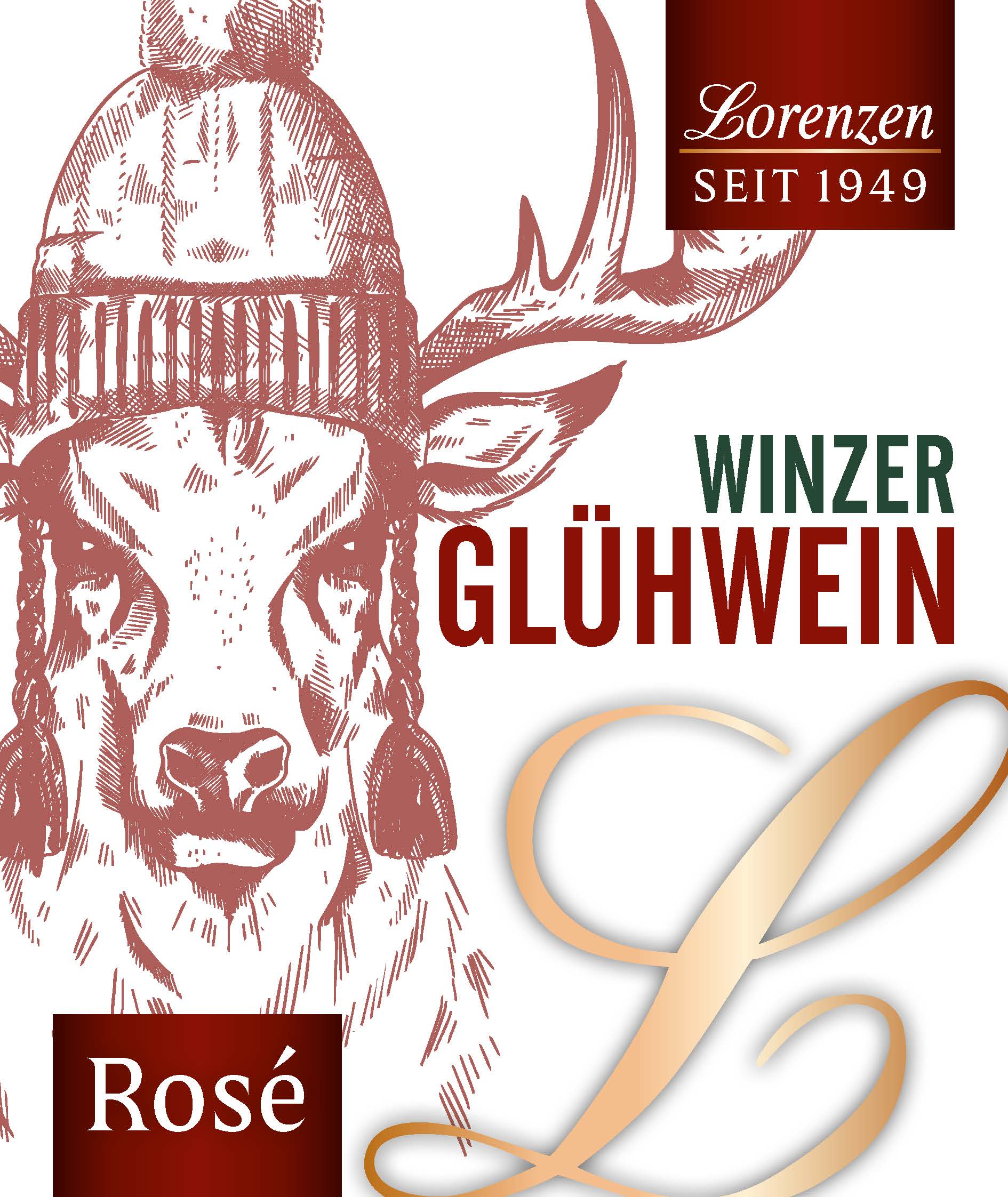 Winzer Glühwein ROSE Edition "Lorenzen" Rheinhessen 1,0 l