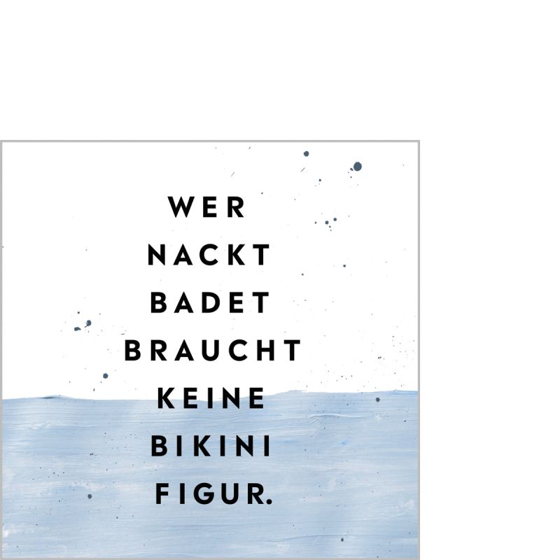 PPD Design Serviette "Bikinifigur" 12,5x12,5cm Stk.