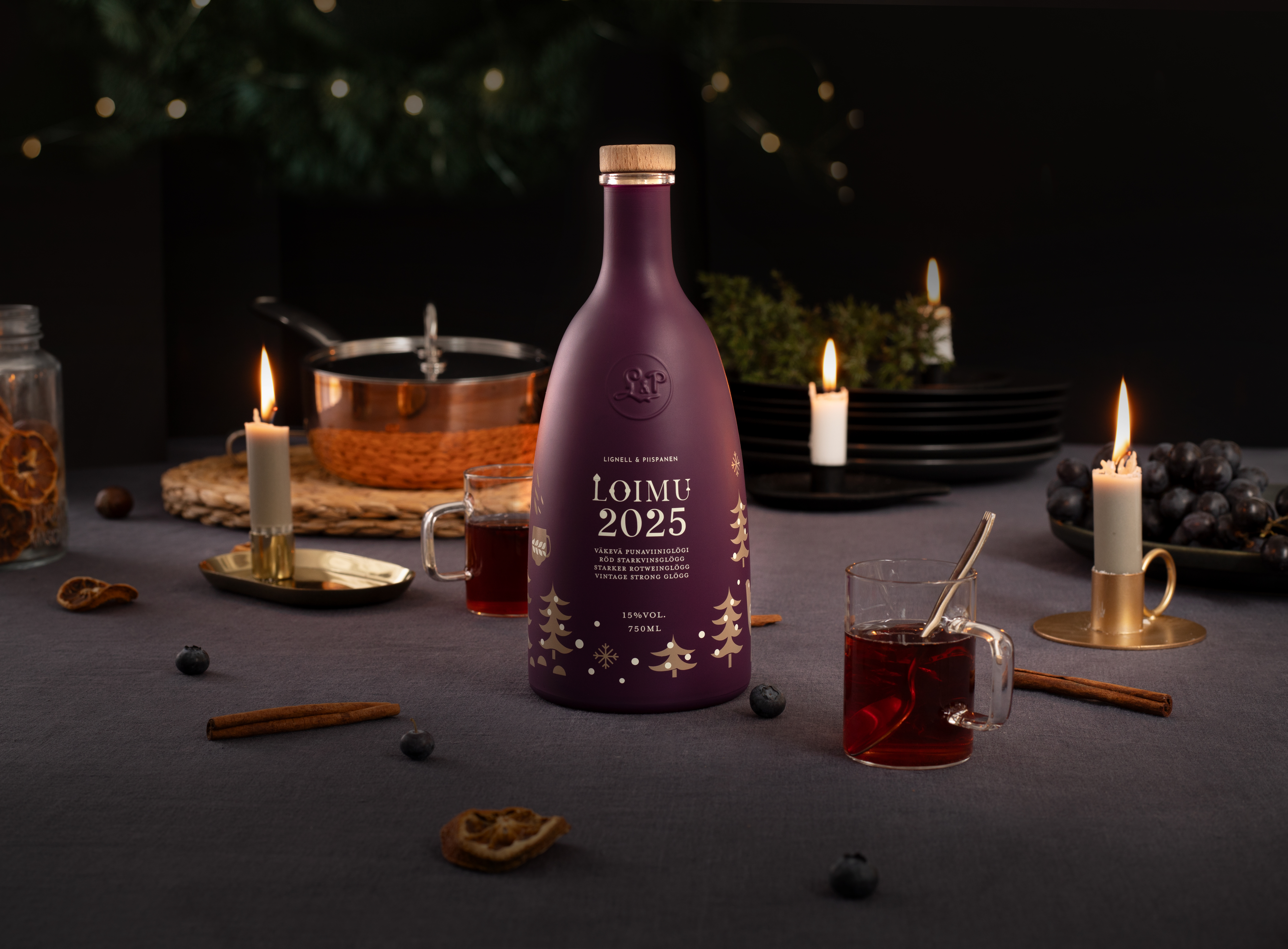 Lignell & Piispanen "Loimu Vintage Strong Glögg" 2025 Glühwein Finnland 15% vol. 0,75 l