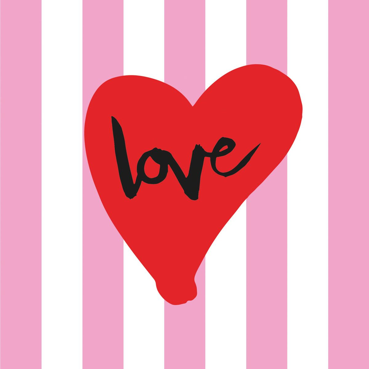 PPD Design Serviette "Love" 16,5x16,5cm Stk.