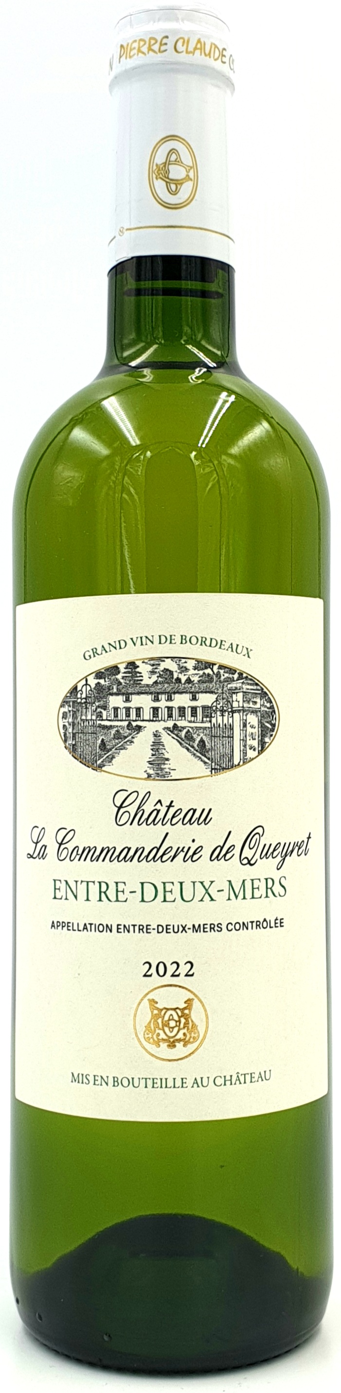 Château La Commanderie de Queyret Entre-deux-Mers Blanc AOP Bordeaux Frankreich 0,75 l