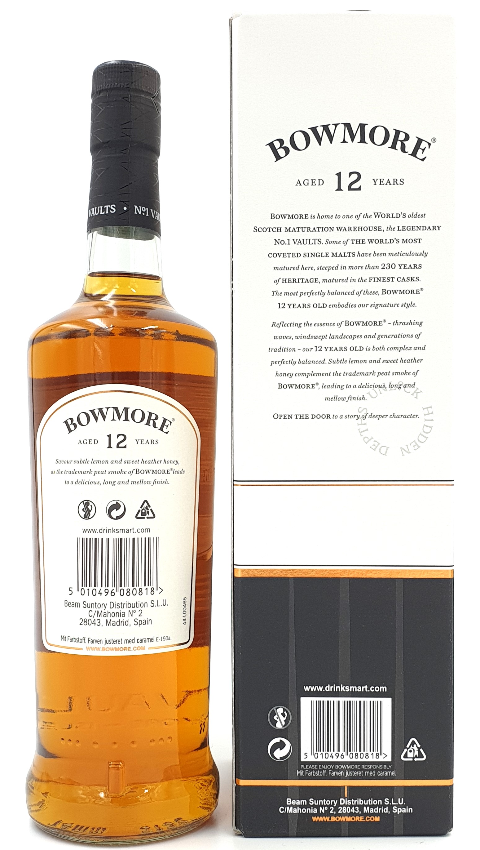 Bowmore 12 Years Old 40% vol. Islay Single Malt 0,7 l