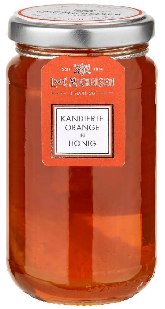 L.W.C. Michelsen Honigzubereitung "Kandierter Orange in Honig" GROSS flüssig 250 g