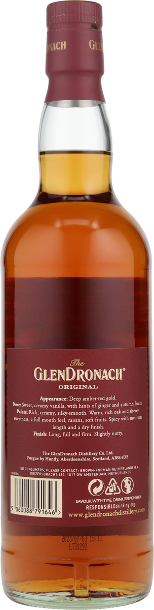 Glen Dronach 12Years Old 43% vol. Highland Single Malt Scotch, Speyside 0,7 l