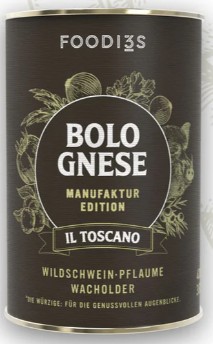 3 Foodies Bolognese "Il Toscano" würziger Geschmack der Toskana 400 g