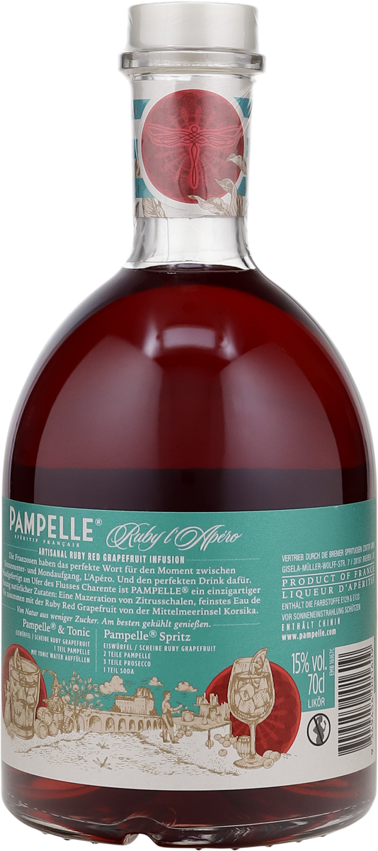 Pampelle Ruby L' Apéro mit Grapefruit aus Frankreich 15% vol. 0,7 l