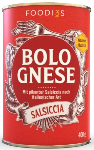 3 Foodies Bolognese Salsiccia pikanter Klassiker wie in Süditalien 400 g