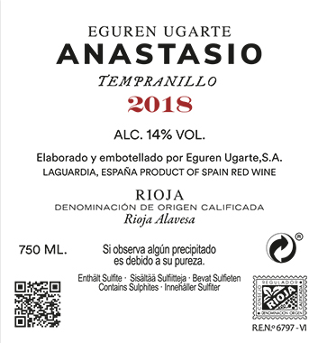 Eguren Ugarte Anastasio DOCa Rioja Alavesa Spanien 0,75 l