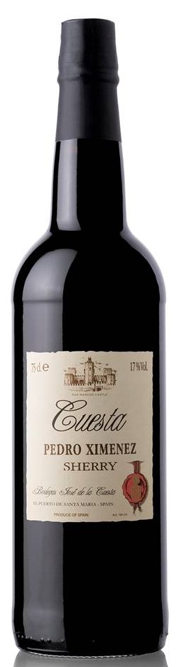 Sherry Cuesta Pedro Ximenez Bodegas Jose de la Cuesta Spanien 17% vol. 0,75 l