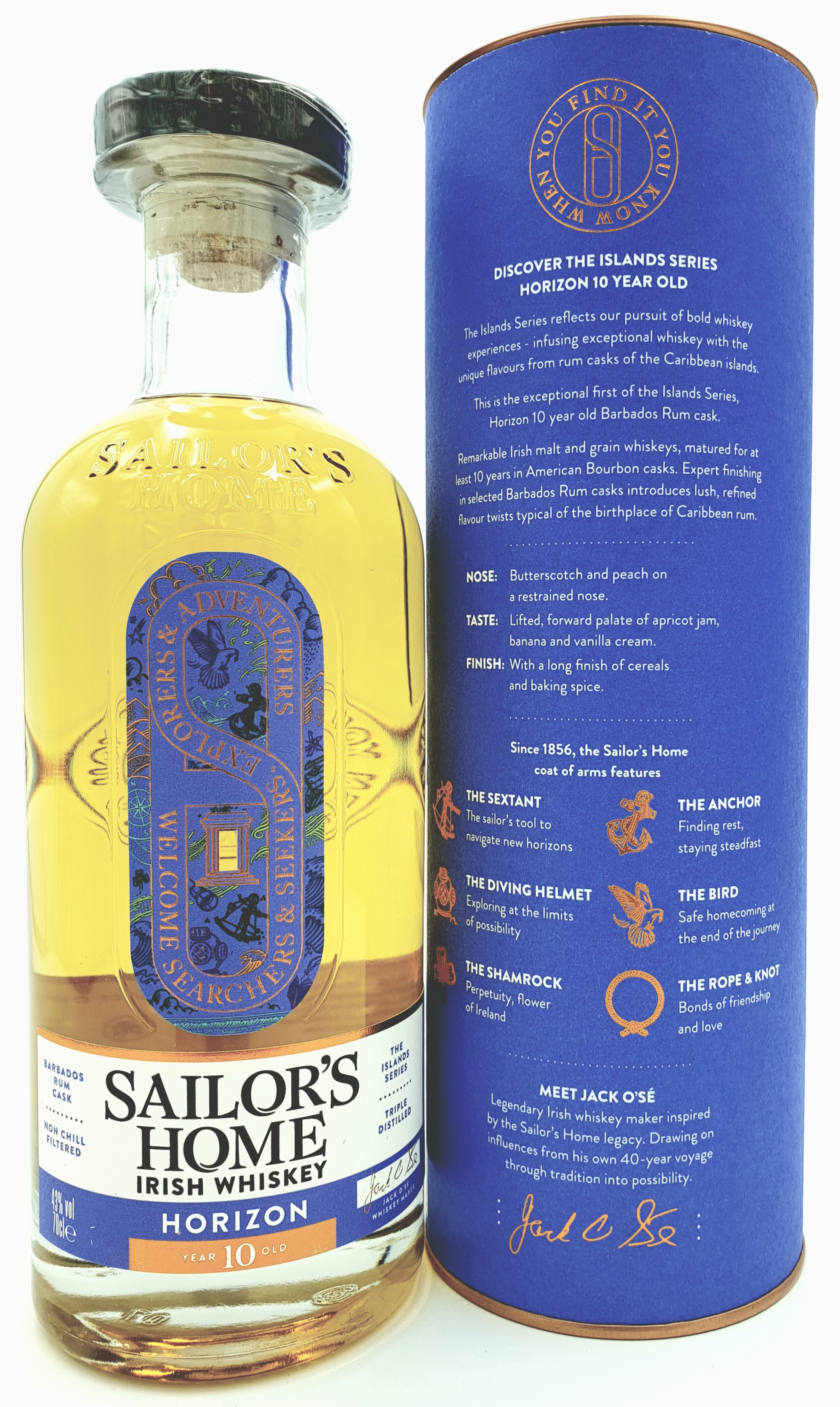 Sailors Home Horizon 10 Jahre Irish Whiskey 43% vol. 0,7 l