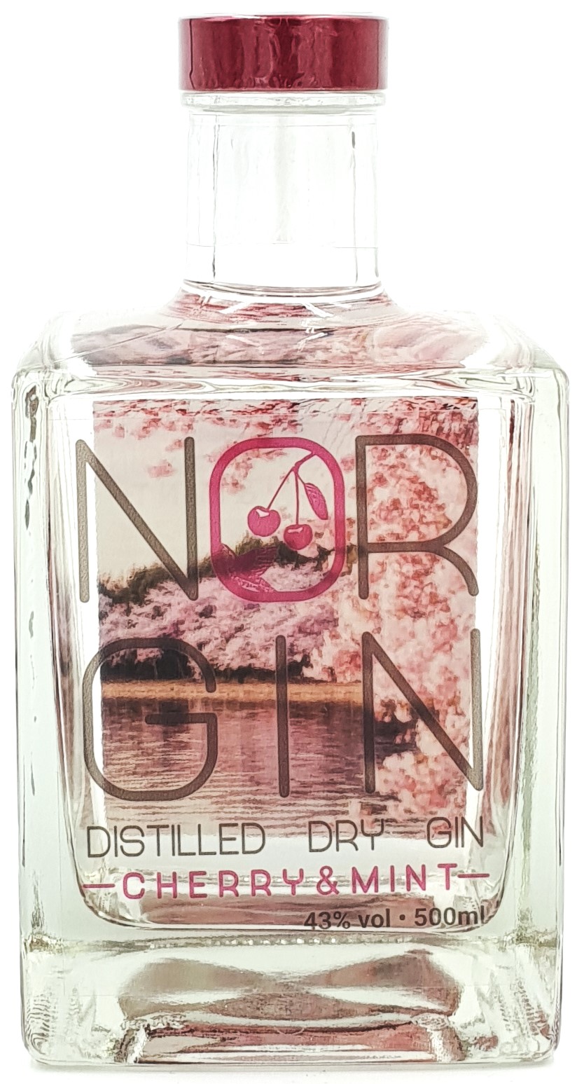 NORGIN Cherry & Mint Gin 43% vol. 0,5 l