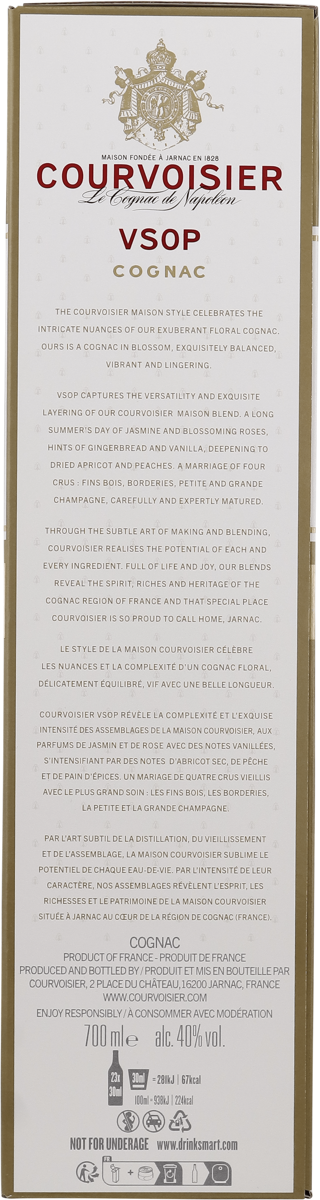 Cognac Courvoisier V.S.O.P. Fine Champagne 40% vol. 0,7 l