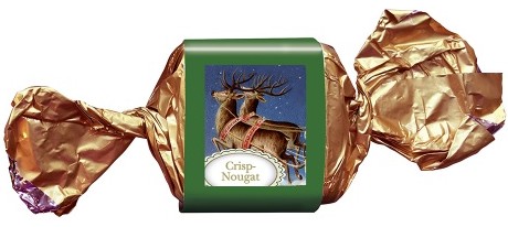 Lauenstein Confiserie Weihnachts-Burghappen Crisp-Nougat Vollmilch 25 g