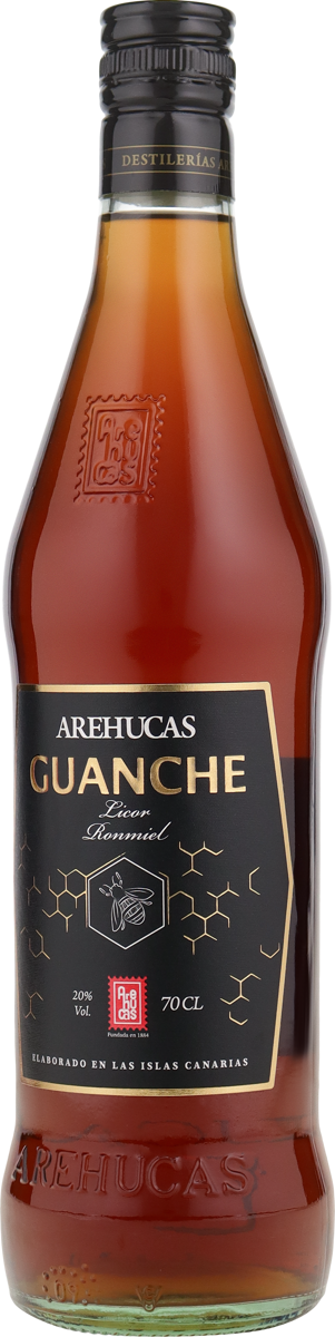 Ron Miel Guanche 20% vol., 0,7 l Spezialität aus Honig und Rum-Canarias
