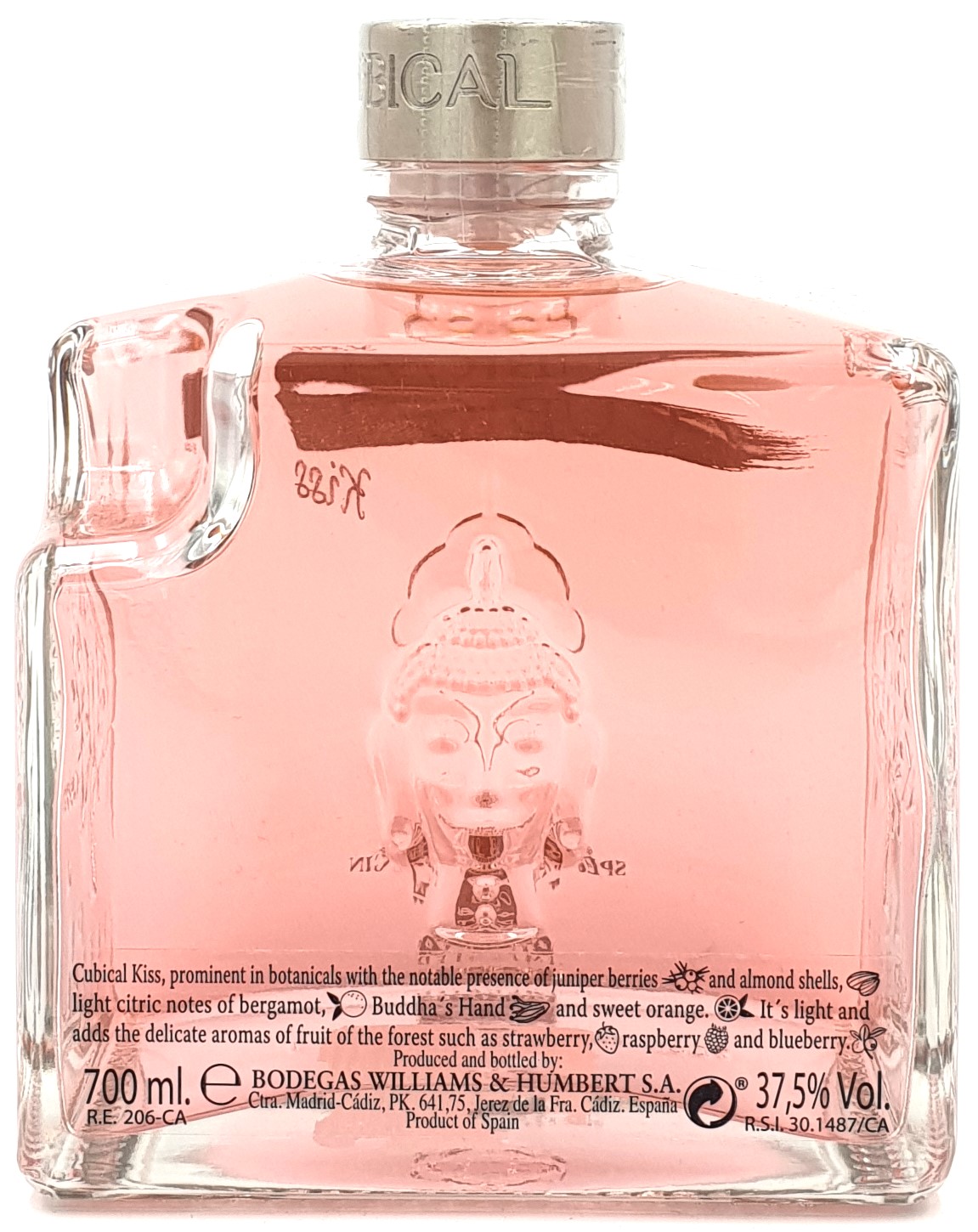 Cubical Premium Special Distilled Gin Kiss 37,5% vol. 0,7l