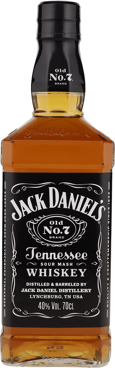 Jack Daniel's No. 7  Tennesse Whiskey 40% vol. 0,7 l
