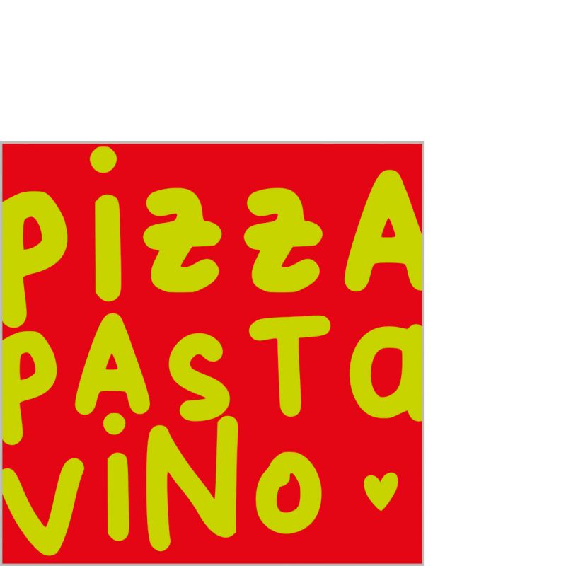 PPD Design Serviette "Dine, Wine and Friends" 12,5x12,5cm Stk.