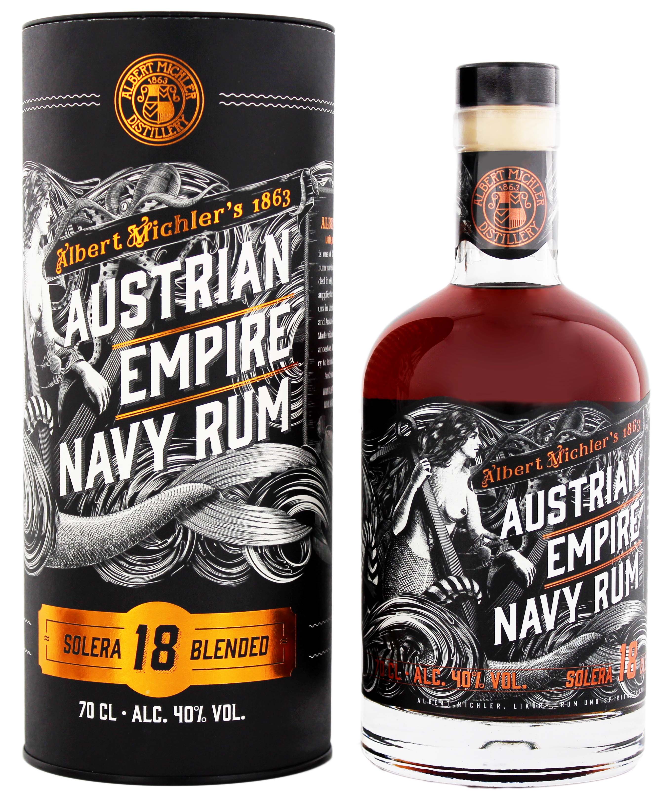 Austrian Empire Navy Rum Solera 18YO 40% vol. 0,7l
