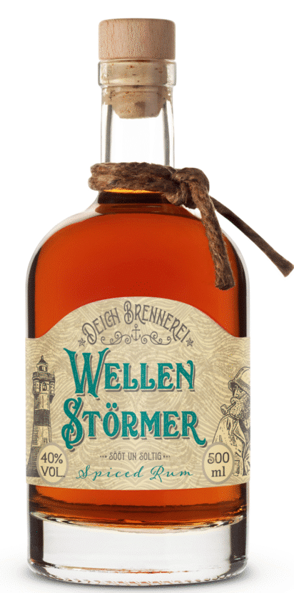 Wellen Störmer Spiced Rum Spirituose auf Rumbasis 40% vol. 0,5 l