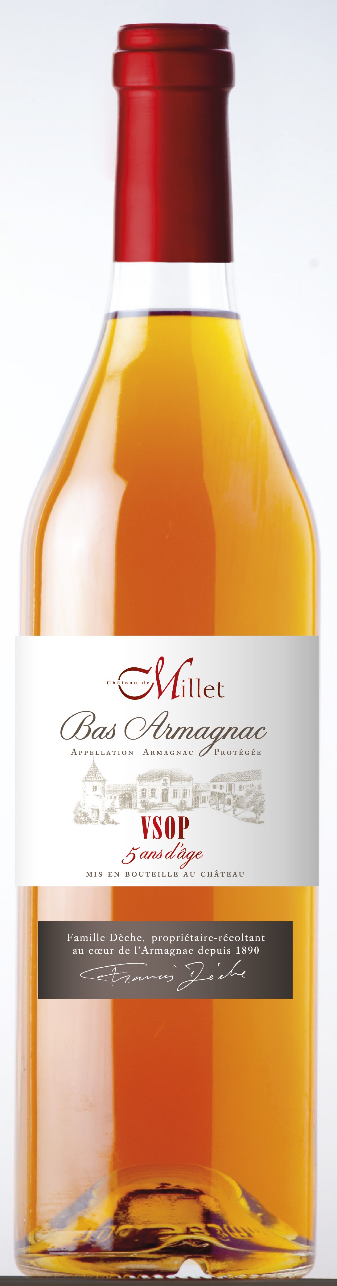 Domaine de Millet Bas Armagnac VSOP 5 Jahre 42 % vol. Côtes de Gascogne 0,7 l
