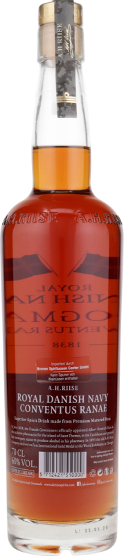 A.H.Riise Frogman Conventus Rum 60% vol. US Virgin Islands 0,7 l