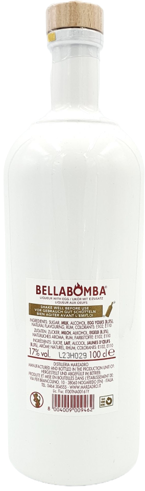 Bellabomba Eierlikör 17% vol. Marzadro, Italien 1,0 l