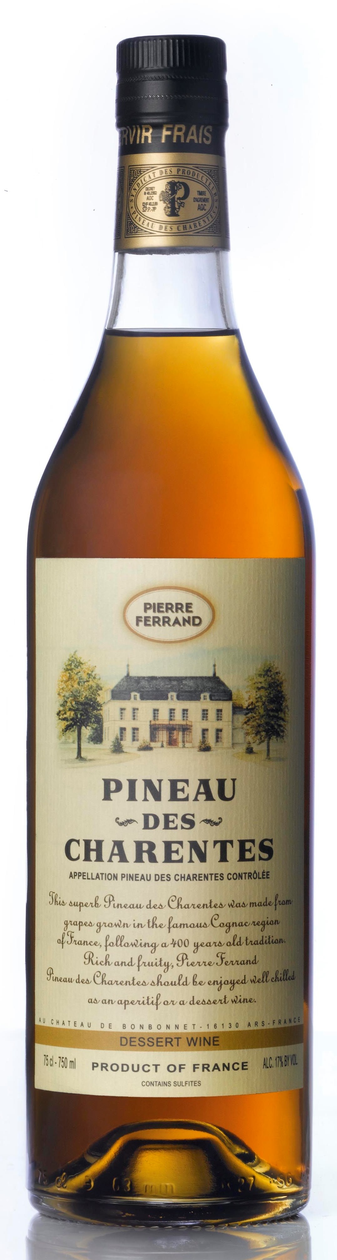 Cognac Pineau de Charentes blanc 17% vol. Pierre Ferrand  0,7l