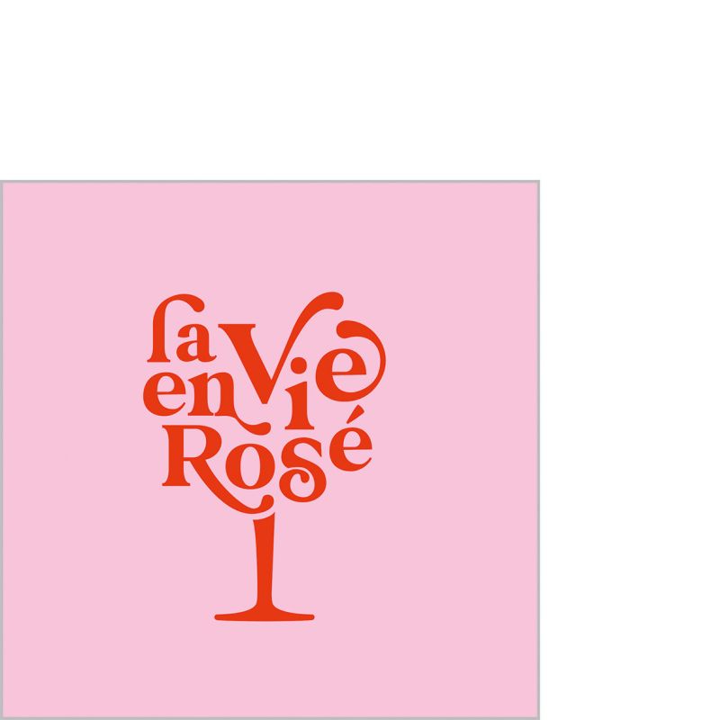 PPD Design Serviette "La Vie en Rosé" 12,5x12,5cm Stk.