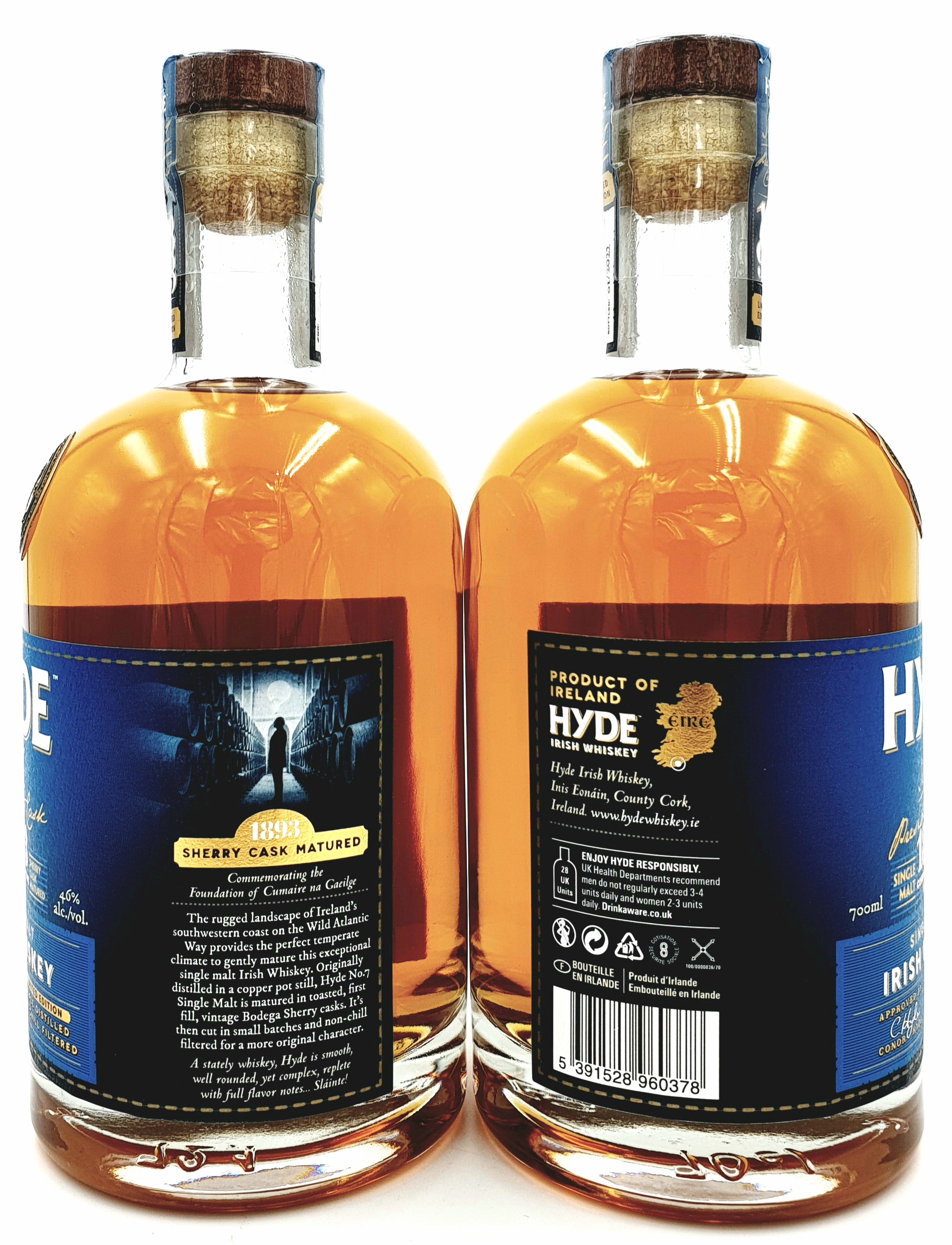 Hyde NO 7. Single Malt (Olorosso & Sherry Casks) 0,7 l 46% vol. Irish Whisky, Scottland